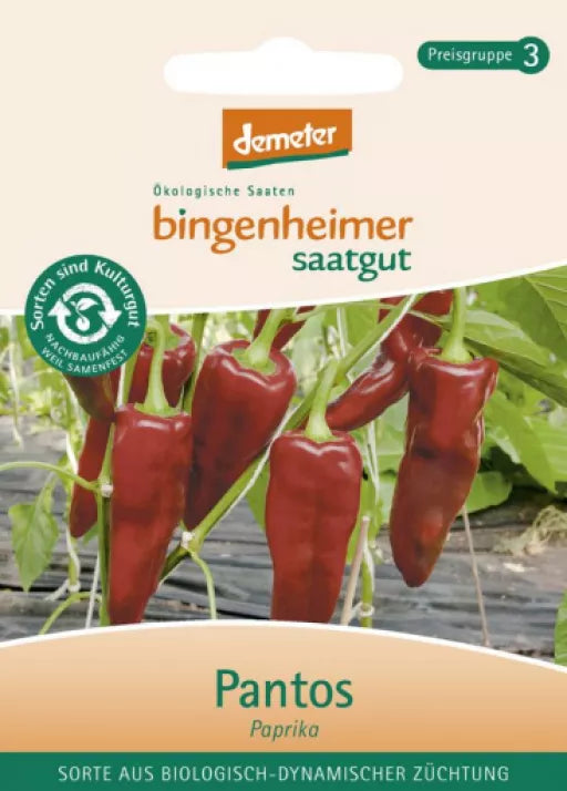 Biodynamisk Røde Snackpeber 'Pantos'