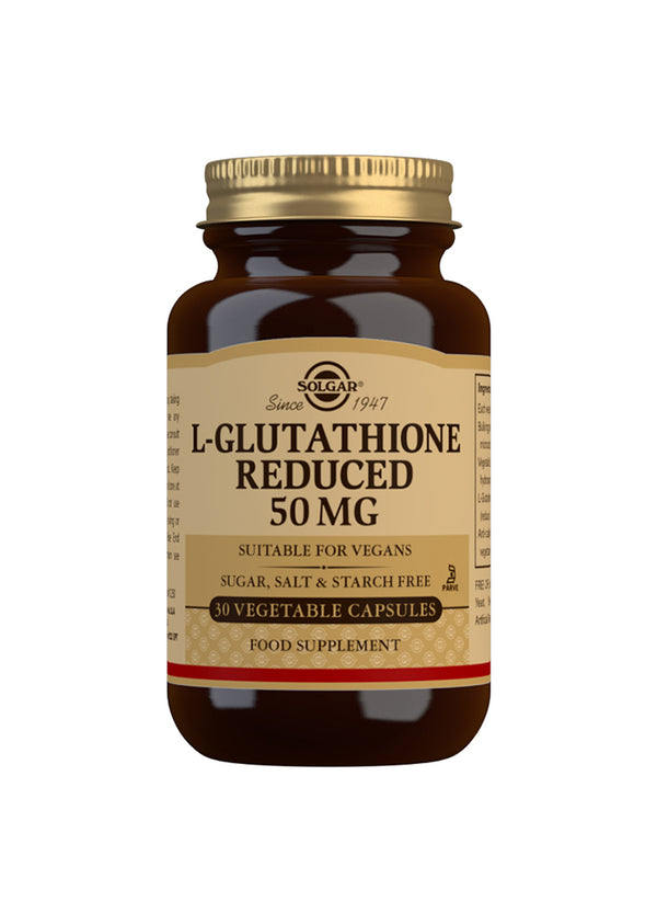 L-Glutathione Reduced 50mg - 30 Kapsler - Solgar