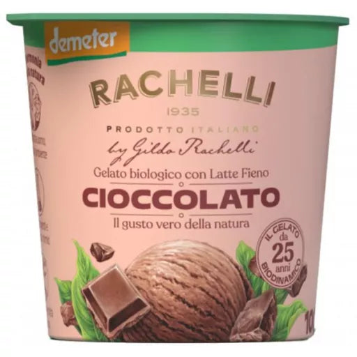 Biodynamisk Chokolade Gelato - 125ML - Rachelli