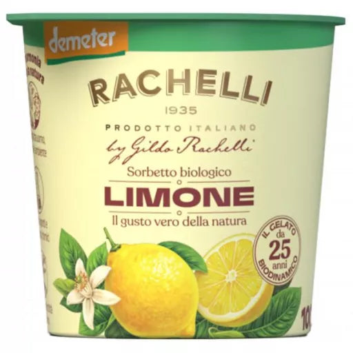 Biodynamisk Citron Sorbet - 125ML - Rachelli