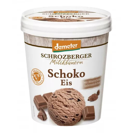 Biodynamisk Flødeis Chokolade - 500ML - Schrozberger