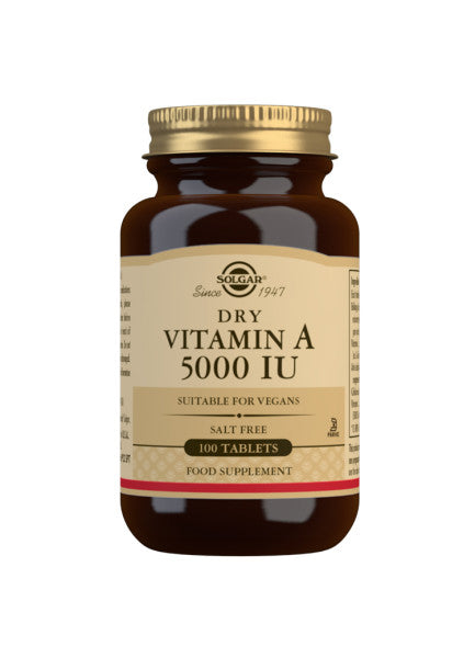 A-Vitamin 5000IU - 100 Tabletter - Solgar