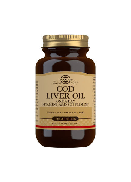 Cod Liver Torskelevertran - 100 Softgels - Solgar