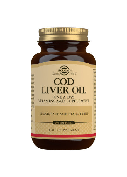 Cod Liver Torskelevertran - 250 Softgels - Solgar