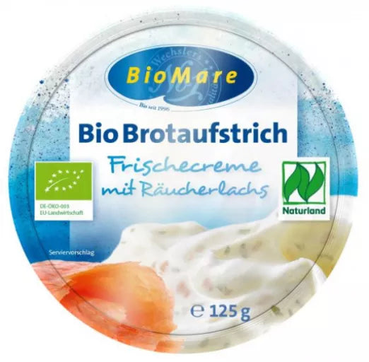 Økologisk Friskost Creme med Røget Laks - 125G - BioMare Wechsler's Feinfisch