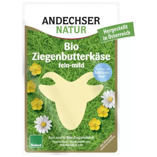Økologisk Gedeost i Skiver - 100G - Andechser Natur