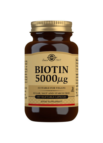 Biotin B7 5000μg - 100 Kapsler - Solgar