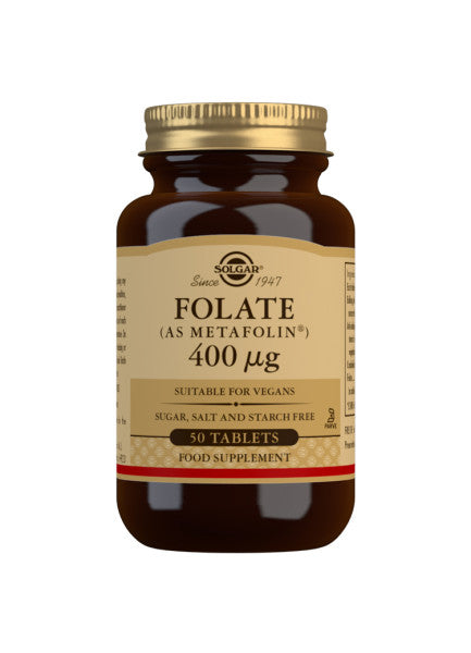 Folat Metafolin 400ug - 50 Tabletter - Solgar