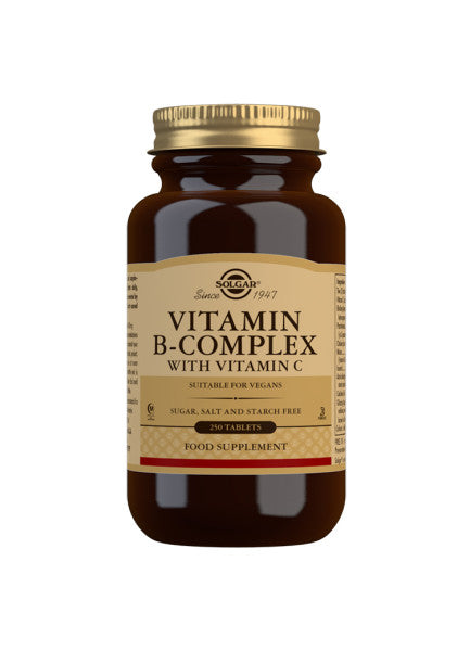 B-Complex med C-Vitamin - 250 Tabletter - Solgar