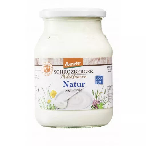 Biodynamisk Yoghurt Natural 3,5% - 500ML - Schrozberger