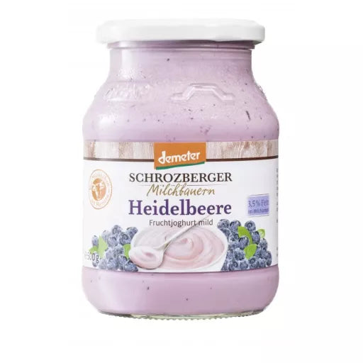 Biodynamisk Yoghurt Blåbær 3,5% - 500ML - Schrozberger