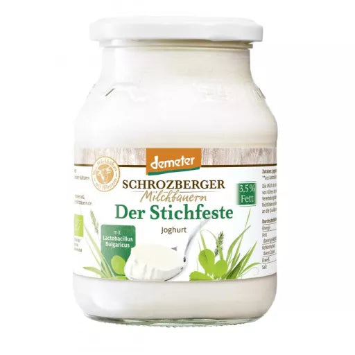 Biodynamisk Yoghurt Den Stærke 3,5% - 500ML - Schrozberger
