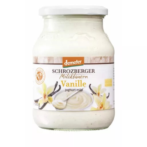 Biodynamisk Yoghurt Vanilje 3,5% - 500ML - Schrozberger