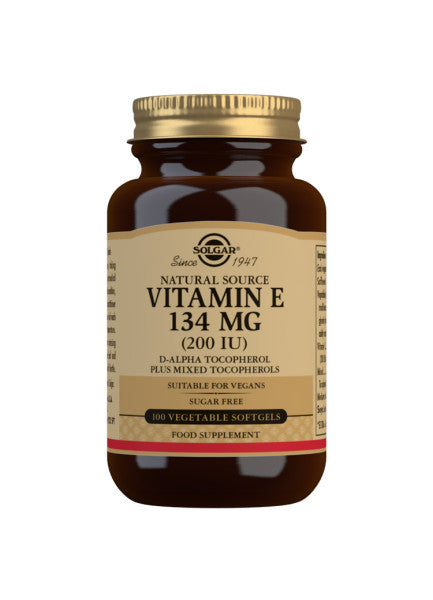Vitamin E 134mg - 100 Softgels - Solgar