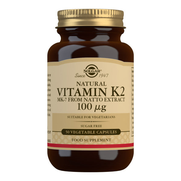 Vitamin K2 100 μg - 50 Kapsler - Solgar
