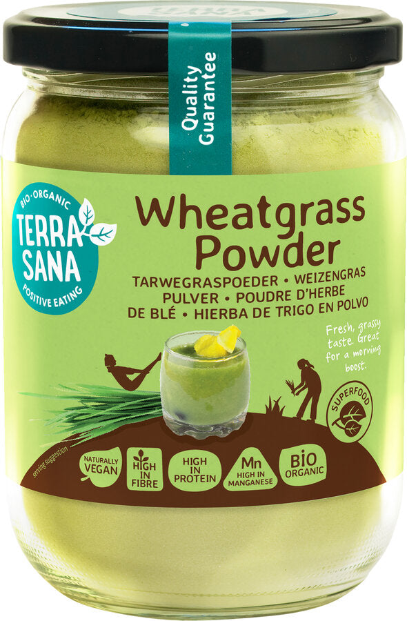 Økologisk Hvedegræspulver - 130G - Terrasana