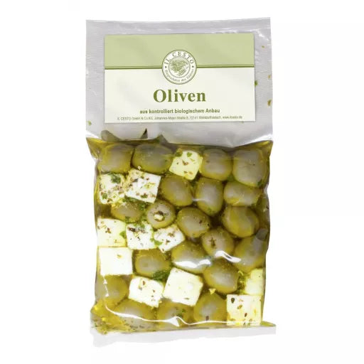 Økologisk Marineret Feta & Olivenmix - 200G - Il Cesto