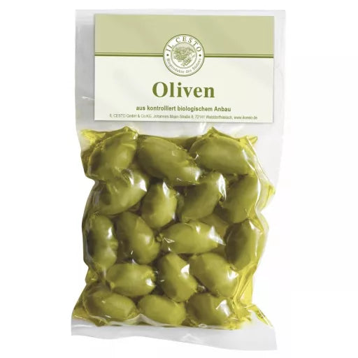 Økologiske Grønne Italienske Bella Oliven - 190G - Il Cesto