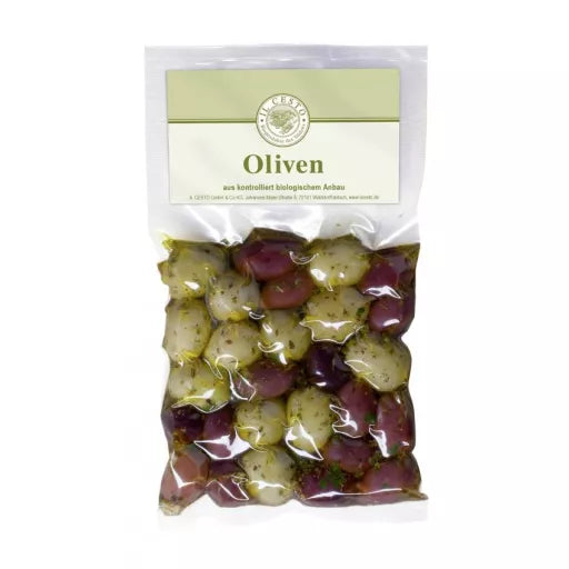 Økologiske Marinerede Mix Oliven - 190G - Il Cesto