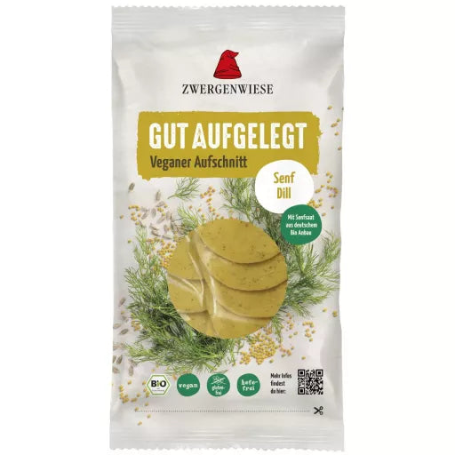 Økologisk Vegansk Pålæg Sennep & Dild - 100G - Zwergenwiese Streich