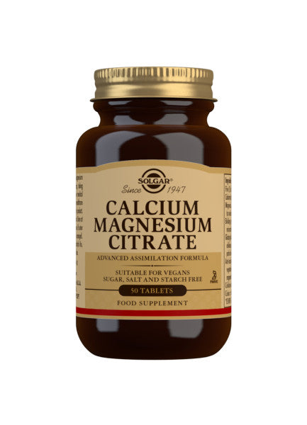 Calcium Magnesium Citrate - 50 Tabletter - Solgar
