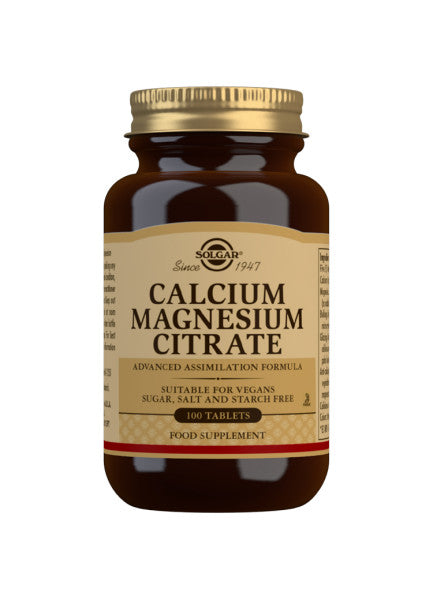 Calcium Magnesium Citrate - 100 Tabletter - Solgar