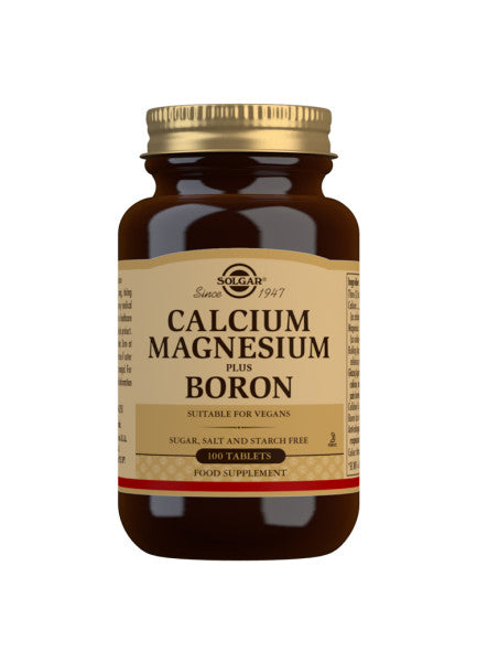 Calcium Magnesium Plus Boron - 100 Tabletter - Solgar