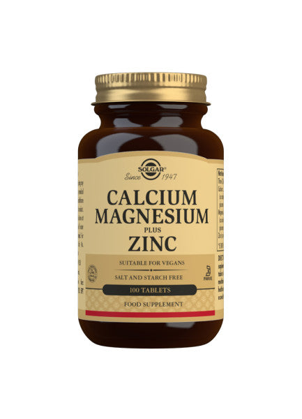 Calcium Magnesium Plus Zink - 100 Tabletter - Solgar