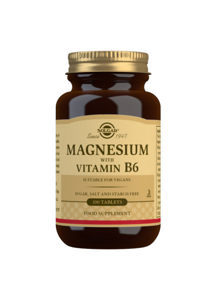 Magnesium med B6 - 100 Tabletter - Solgar