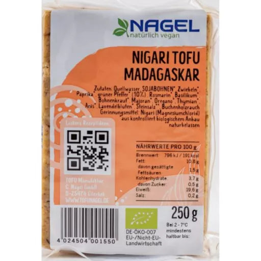 Økologisk Madagascar Tofu - 250G - Tofumanufaktur Christian Nagel