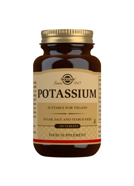 Kalium Potassium 99mg - 100 Tabletter - Solgar