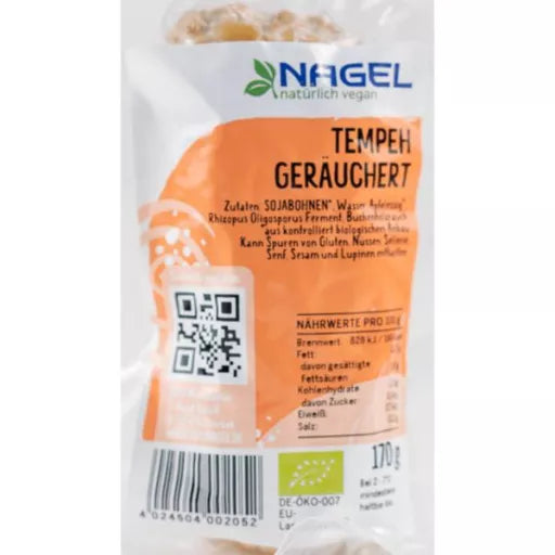 Økologisk Tempeh Røget - 170G - Tofumanufaktur Christian Nagel