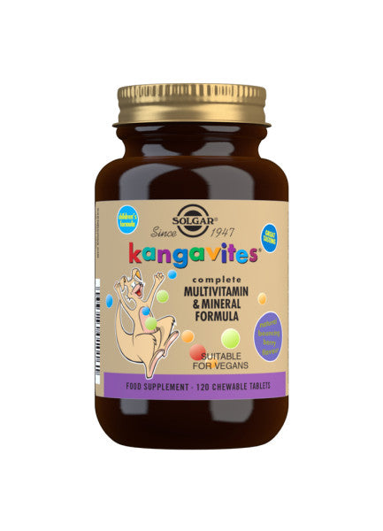 Kangavites Børne Multivitamin - 120 Tyggeabletter - Solgar