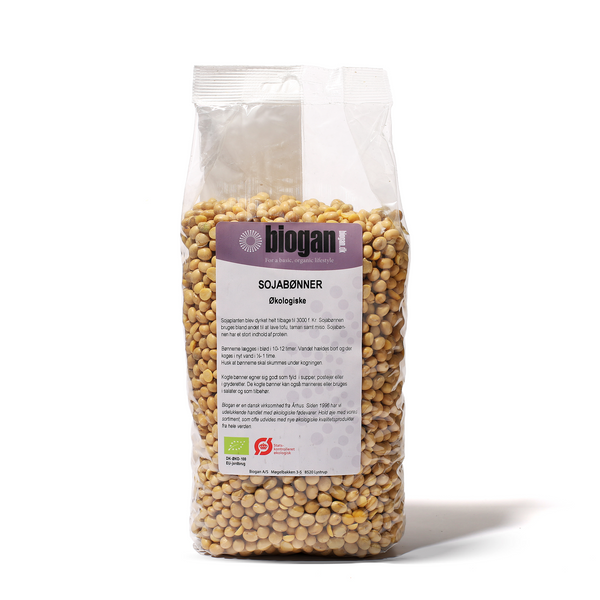 Økologiske Soja Bønner - 1KG - Biogan