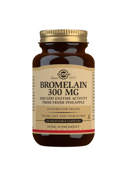 Bromelain 300mg - 60 Kapsler - Solgar