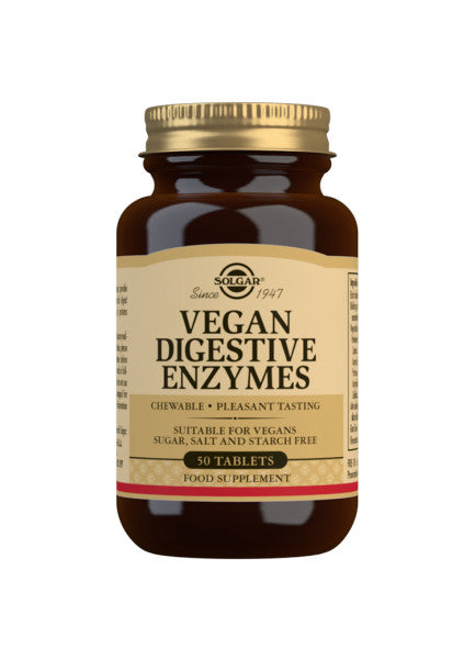 Vegan Digestive Enzymes - 50 Tyggetabletter - Solgar
