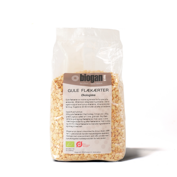 Økologiske Gule Flækærter - 1KG - Biogan