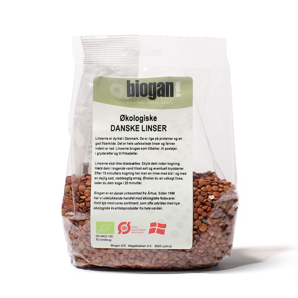 Økologiske Danske Linser - 400G - Biogan