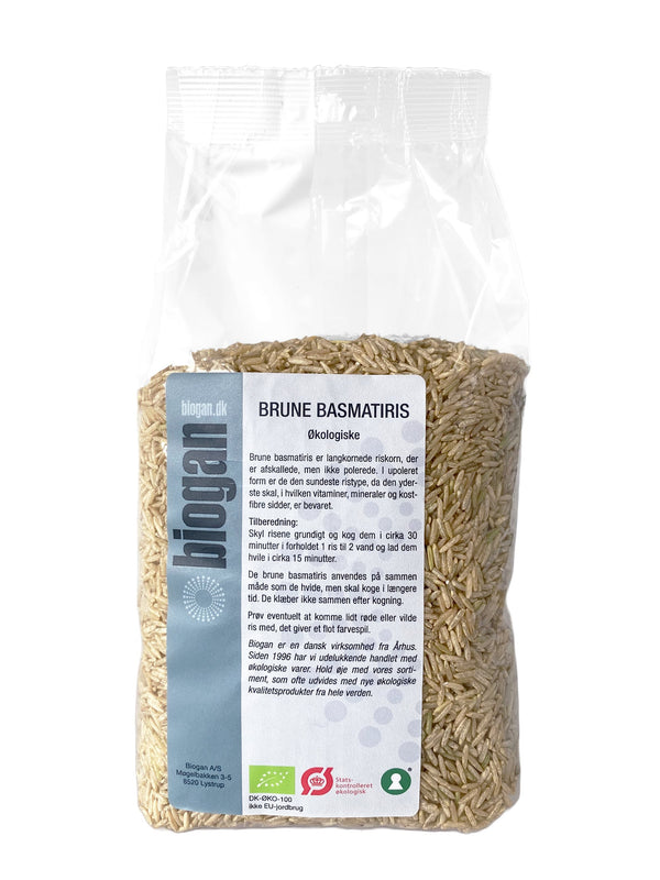 Økologiske Brune Basmati Ris - 1KG - Biogan