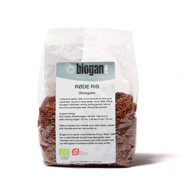 Økologiske Røde Ris - 500G - Biogan