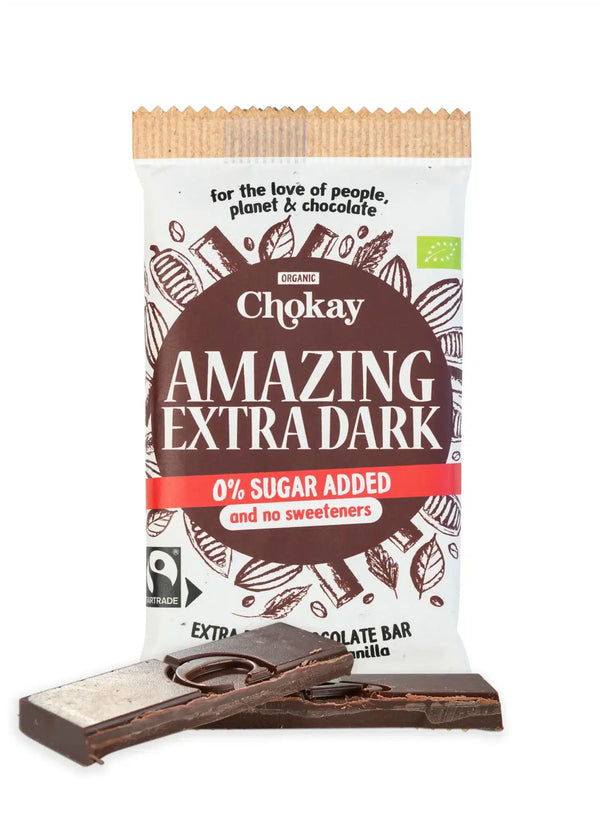 Økologisk Chokolade Amazing Extra Dark 65% - 70G - Chokay
