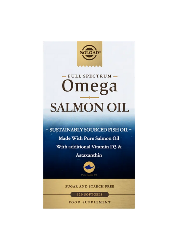 Full Spectrum Omega Salmon Oil - 120 Softgels - Solgar
