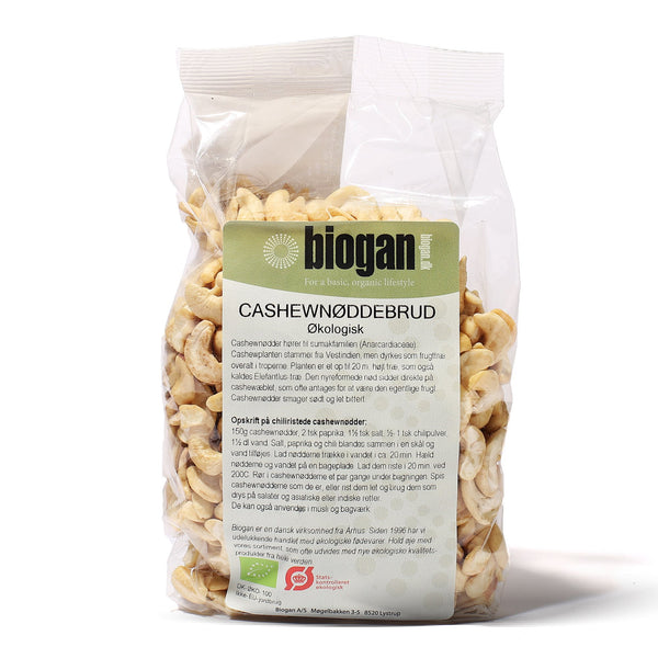Økologiske Cashewnødder Brud - 500G - Biogan
