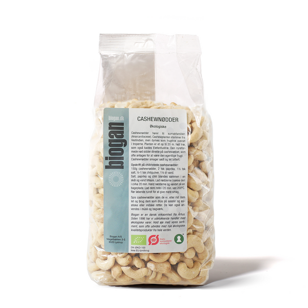 Økologiske Cashewnødder - 750G - Biogan
