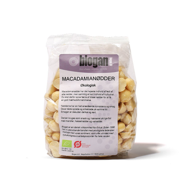 Økologiske Macadamianødder - 400G - Biogan