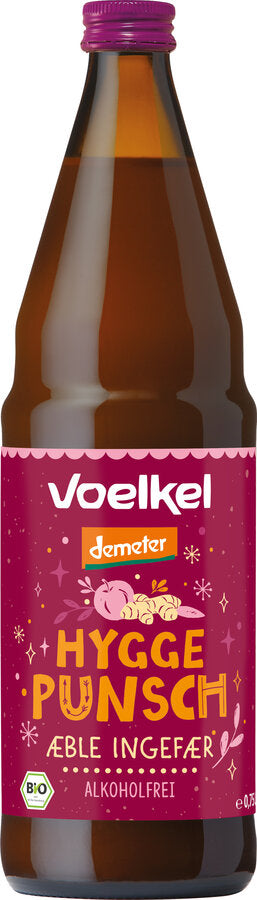Biodynamisk Hygge Punch Alkoholfri Gløgg Æble & Ingefær - 750ML - Voelkel