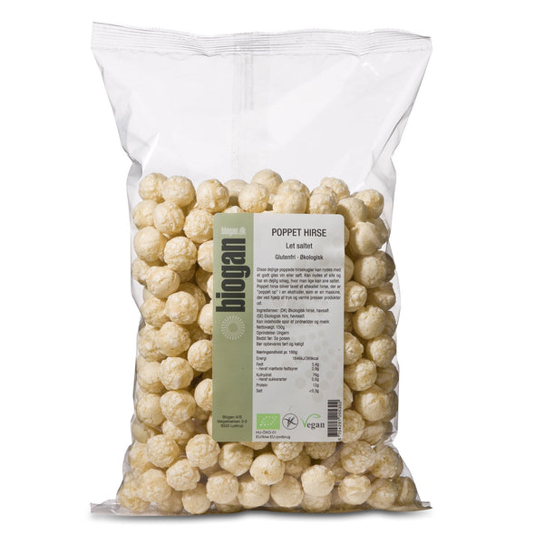 Økologisk Glutenfri Hirse Pops - 150G - Biogan