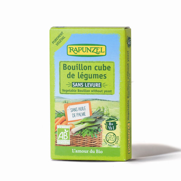 Økologisk Gærfri Grøntsagsbouillon - 8x10G - Rapunzel