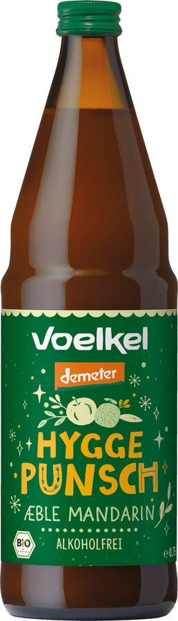 Biodynamisk Hygge Punch Alkoholfri Gløgg Æble & Mandarin - 750ML - Voelkel