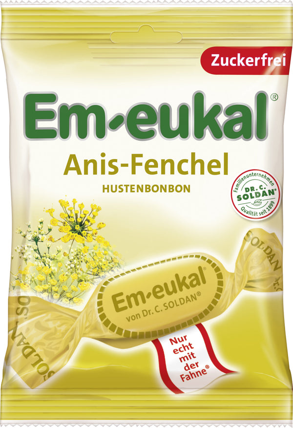 Sukkerfri Hostebolcher Anis & Fennikel – 75G - Em-Eukal